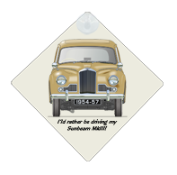 Sunbeam MkIII 1954-57 Car Window Hanging Sign
